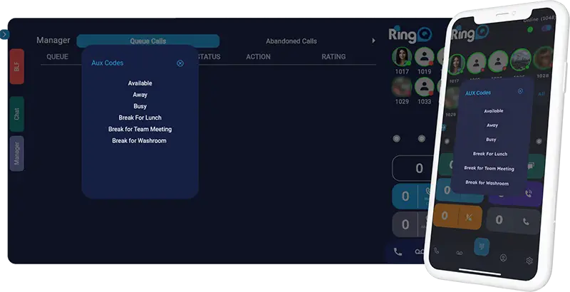 RingQ aux codes softphones