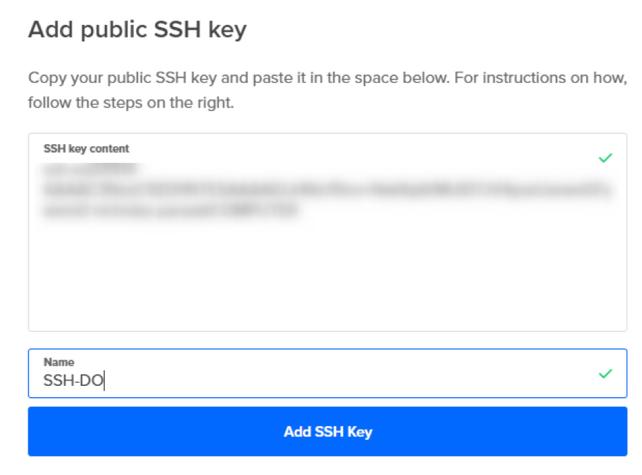 ringq add puclic ssh