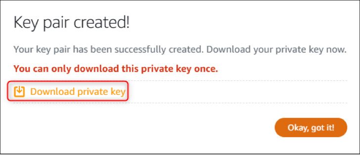 ringq key pair created