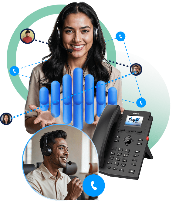 ringq ivr and digital receptionist